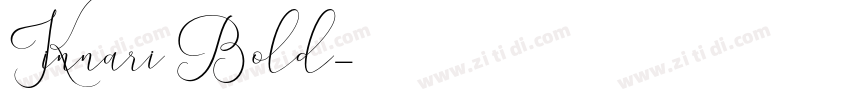 Kinnari Bold字体转换